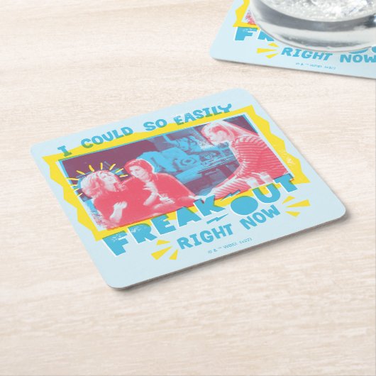 友だち™ | Iは今すぐ簡単に聞き出すことができた スクエアペーパーコースター (アングル)