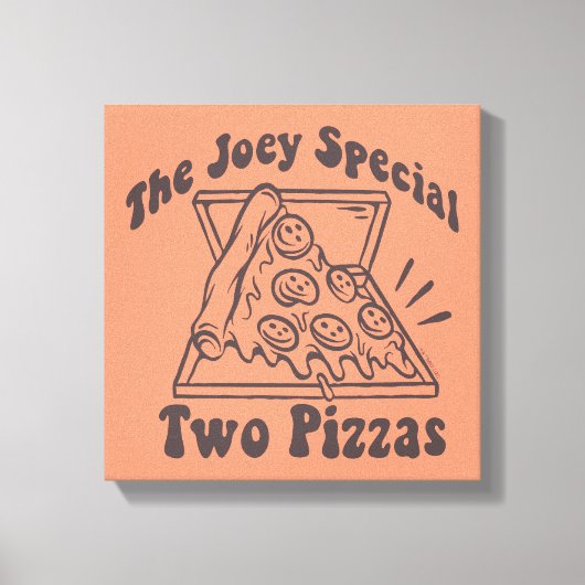 友だち™ | Joey Pizza引用文 キャンバスプリント (正面)