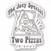 友だち™ | Joey Pizza引用文 シール (正面)