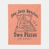 友だち™ | Joey Pizza引用文 フリースブランケット (正面)