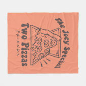 友だち™ | Joey Pizza引用文 フリースブランケット (正面(横))
