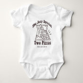 友だち™ | Joey Pizza引用文 ベビーボディスーツ (正面)