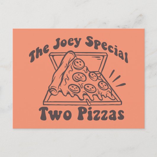 友だち™ | Joey Pizza引用文 ポストカード (正面)