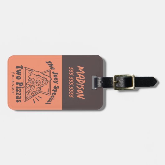 友だち™ | Joey Pizza引用文 ラゲッジタグ (正面横)