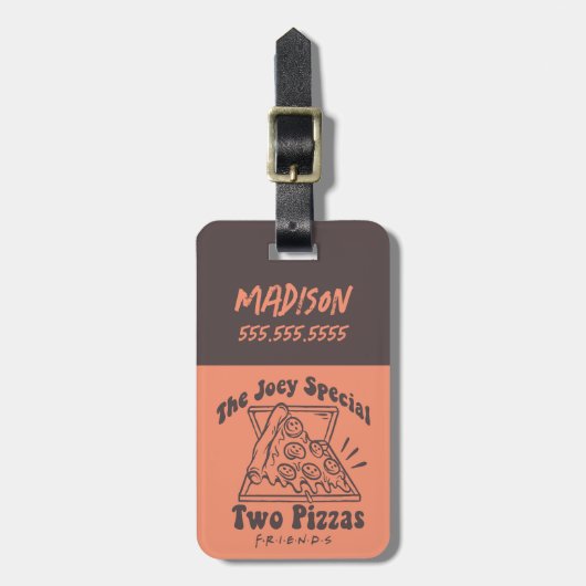 友だち™ | Joey Pizza引用文 ラゲッジタグ (正面縦)