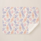 友だち™ | Pastel Centralパークパターン シェルパブランケット (正面(横))