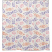 友だち™ | Pastel Centralパークパターン シャワーカーテン (正面)