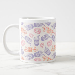 友だち™ Pastel Centralパークパターン ジャンボコーヒーマグカップ