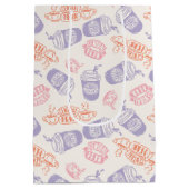 友だち™ | Pastel Centralパークパターン ミディアムペーパーバッグ (裏面)