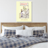 友だち™ | RossとRachel PIVOT キャンバスプリント (インサイチュ (寝室))