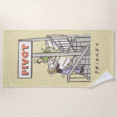 友だち™ | RossとRachel PIVOT ビーチタオル (正面)