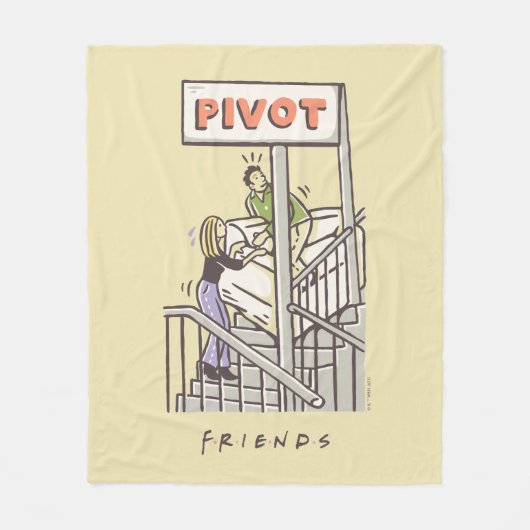 友だち™ | RossとRachel PIVOT フリースブランケット (正面)