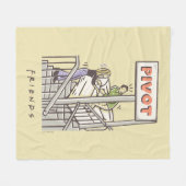 友だち™ | RossとRachel PIVOT フリースブランケット (正面(横))