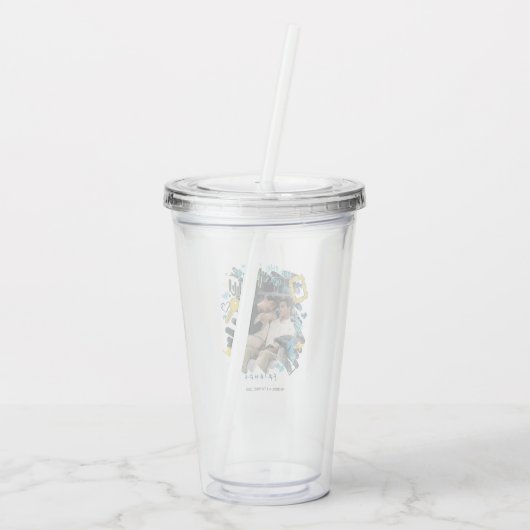 友だち™ | The Old Hug & 転が アクリルタンブラー (裏面)