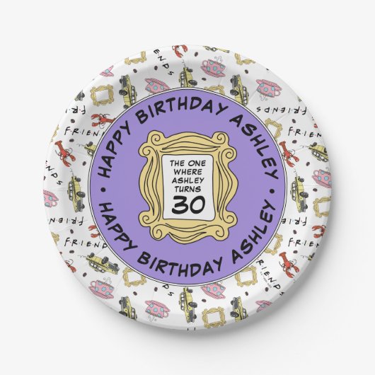友だち™ | The One With the誕生日 ペーパープレート (正面)
