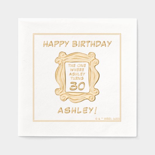友だち™ | The One With the誕生日 箔ナプキン (正面)