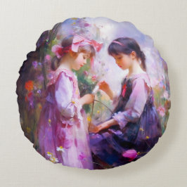 友と花2 ラウンドクッション