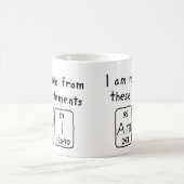 友の周期表の名前のマグ コーヒーマグカップ (中央)