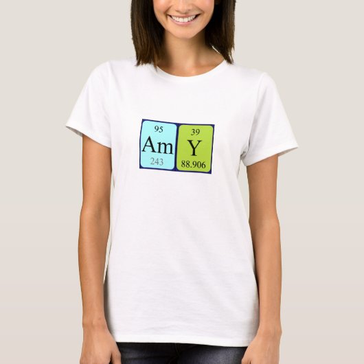 友の周期表の名前のワイシャツ Tシャツ (正面)