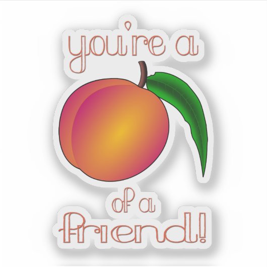 友の桃 シール (正面)