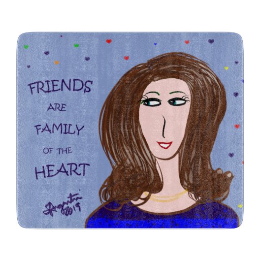 友はハート カッティングボード (正面)