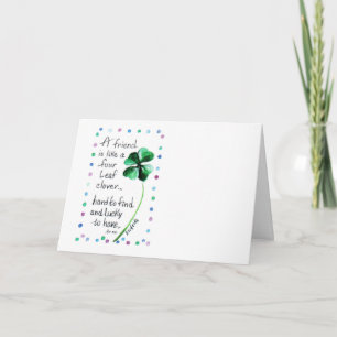 友は四枚葉のクローバーカードのようなもの カード