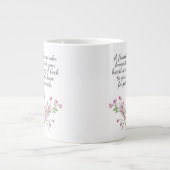 友は引用文フローラ ジャンボコーヒーマグカップ (正面)