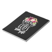 友は神の賜物最高のだ ノートパッド (回転)