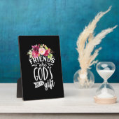 友は神の賜物最高のだ フォトプラーク (側面)