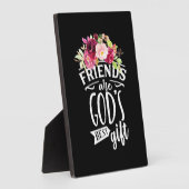 友は神の賜物最高のだ フォトプラーク (側面)