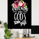 友は神の賜物最高のだ ポスター (ホームオフィス)