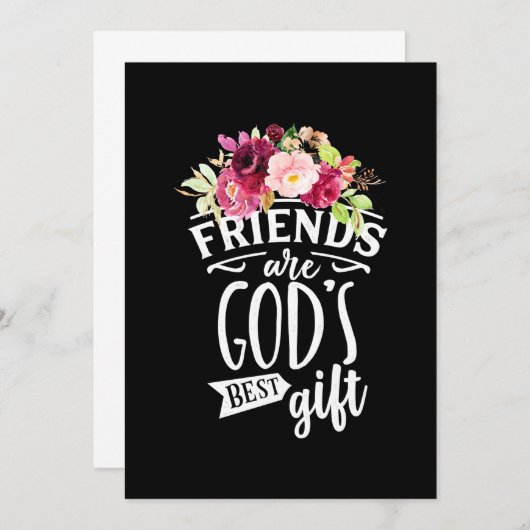 友は神の贈最高のり物だ 招待状 (正面/裏面)