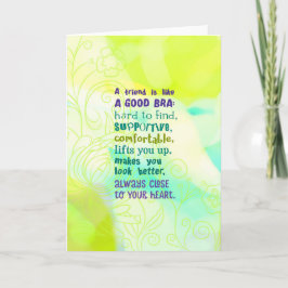 友は良いブラジャーのようだ カード