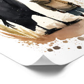 友ぶら下がった人のポスター ポスター (角)