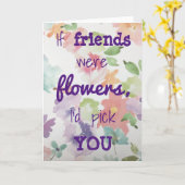 友もし達は花だったから君のカードを選ぶ カード (黄色い花)