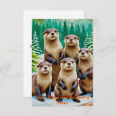 友よくはしゃぐ達 招待状 (正面/裏面)