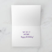 友よユーモア！単なるおもしろい誕生日 カード (内部)