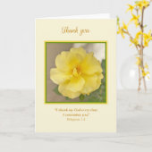 友よ心から感謝空白の心 カード (黄色い花)