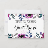 友よ感謝していり離れさよなら カード (正面)