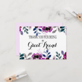 友よ感謝していり離れさよなら カード (正面/裏面インサイチュ)