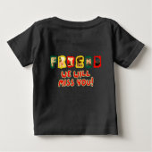 友よ、恋しく思お待ちなさい ベビーTシャツ (裏面)