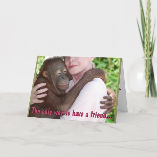 友を持つ サンキューカード (正面)