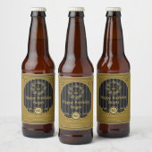 友カスタマイズ人へのハッピーバースデー詳細2 ビールラベル (ボトル)