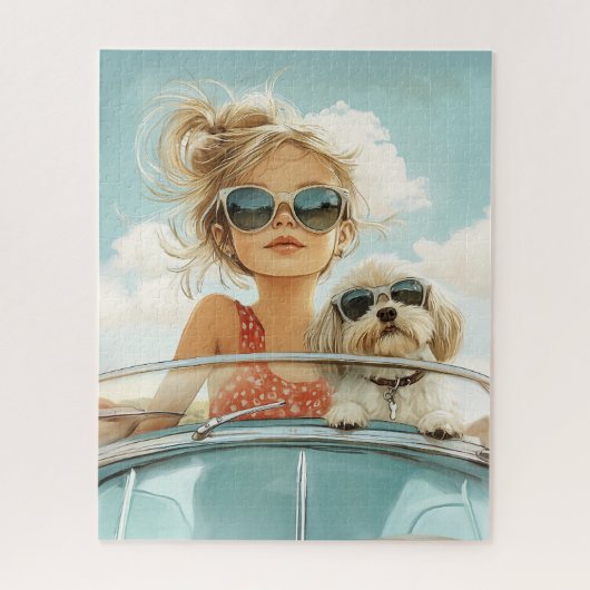 友クール人と一緒に最高の乗る ジグソーパズル (縦)