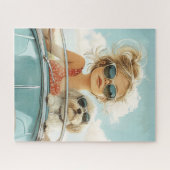 友クール人と一緒に最高の乗る ジグソーパズル (横)