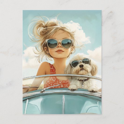 友クール人と一緒に最高の乗る ポストカード (正面)