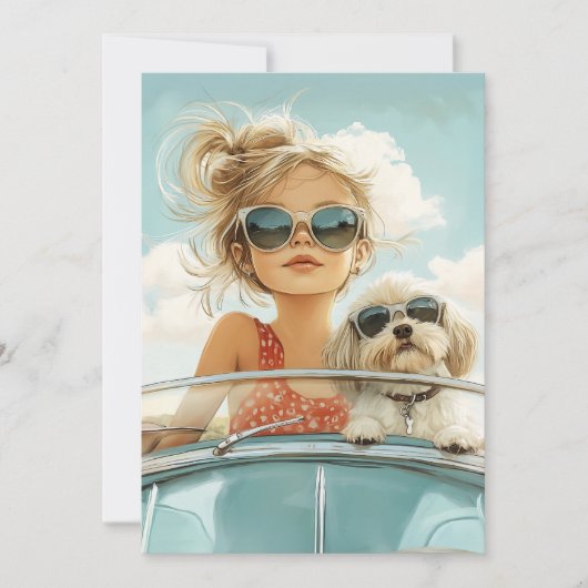 友クール人と一緒に最高の乗る 招待状 (正面)