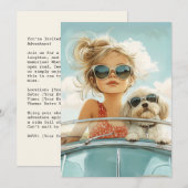 友クール人と一緒に最高の乗る 招待状 (正面/裏面)