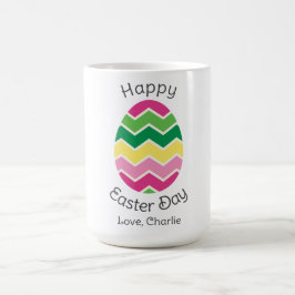 友シンプル達モダンへの書道ハッピーイースター コーヒーマグカップ