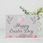 友シンプル達モダンへの書道ハッピーイースター シーズンカード (スタンド正面)
